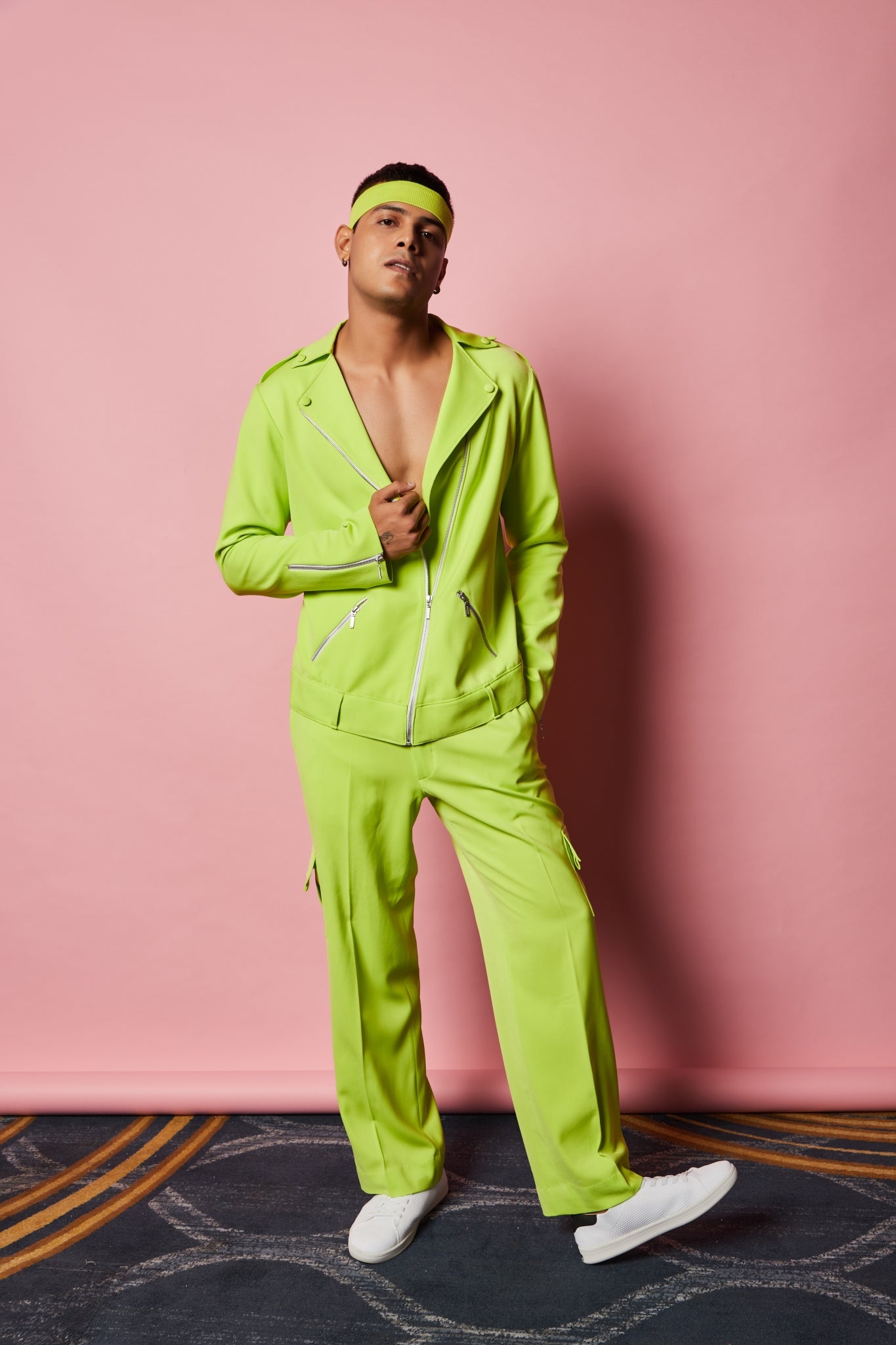 Lime Green Jacket with Belt