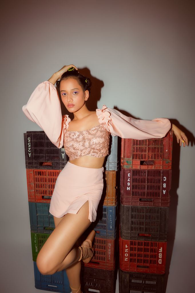 Peach Mini Skirt - Sale