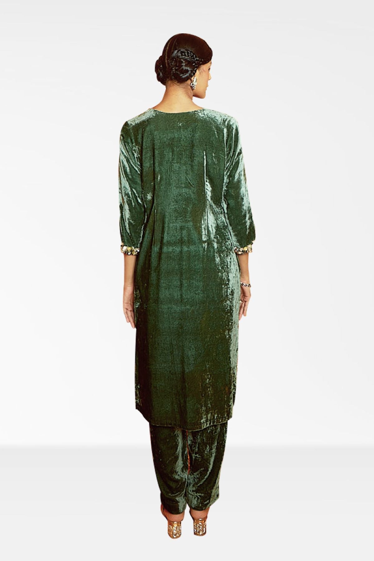 Emboriederd Kurta Set