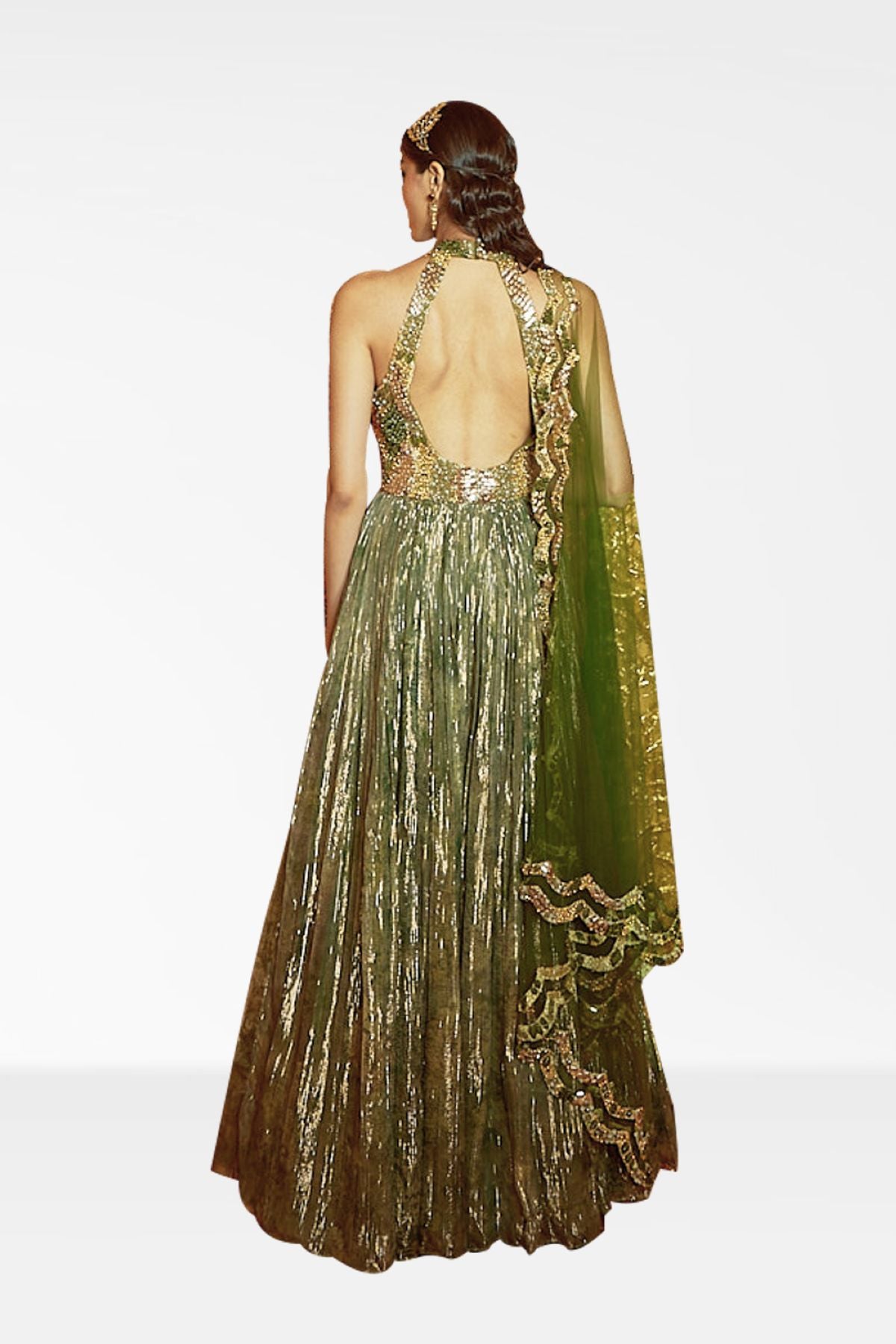 Embriodered Printed Anarkali Set