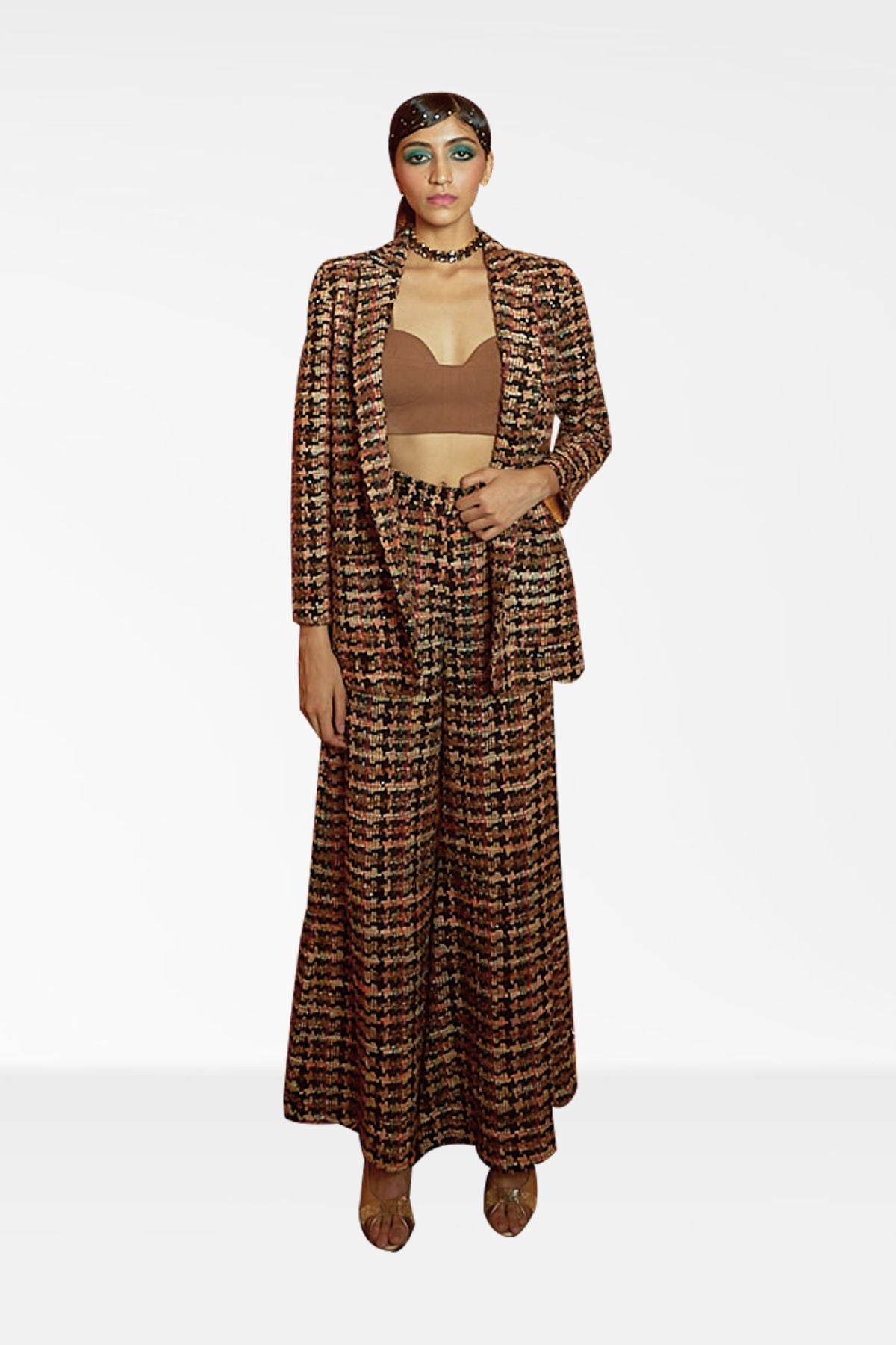 Oversized Tweed Blazer