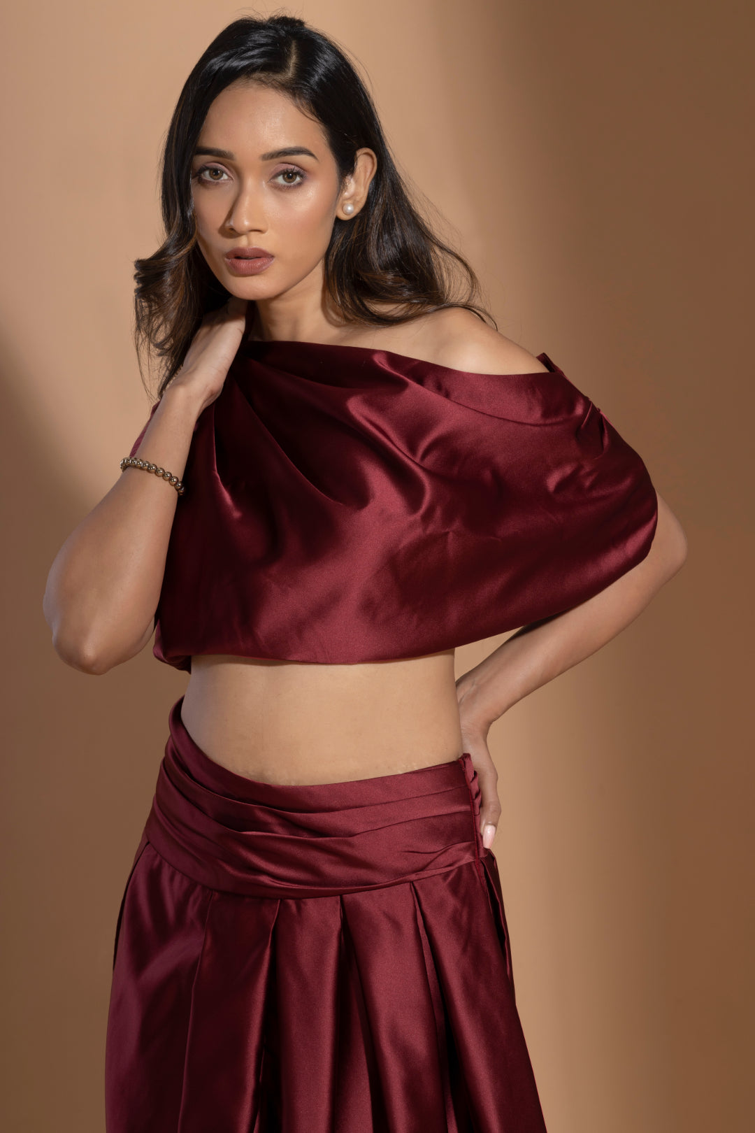 Crimson Satin Grace Set