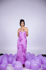 Sejal Kumar In our Lilac Hand Embroidered Slip Dress from Magical Wilderness Collection