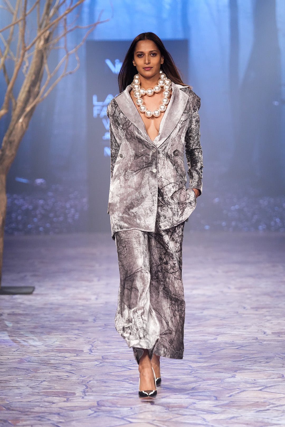 Oversized blazer set