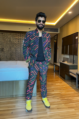 Harsh Gujral in our Multi-Colour Bomber Jacket and Pants from Caged Kaleidoscope