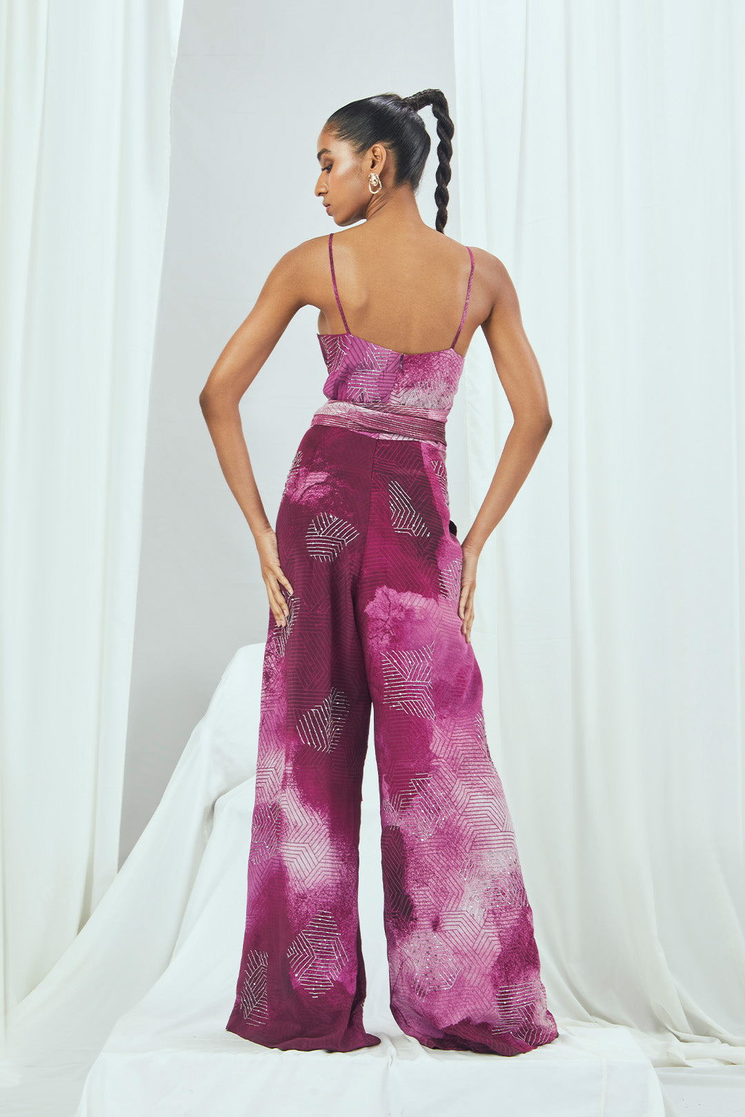 Printed Embellished Jumpsuit