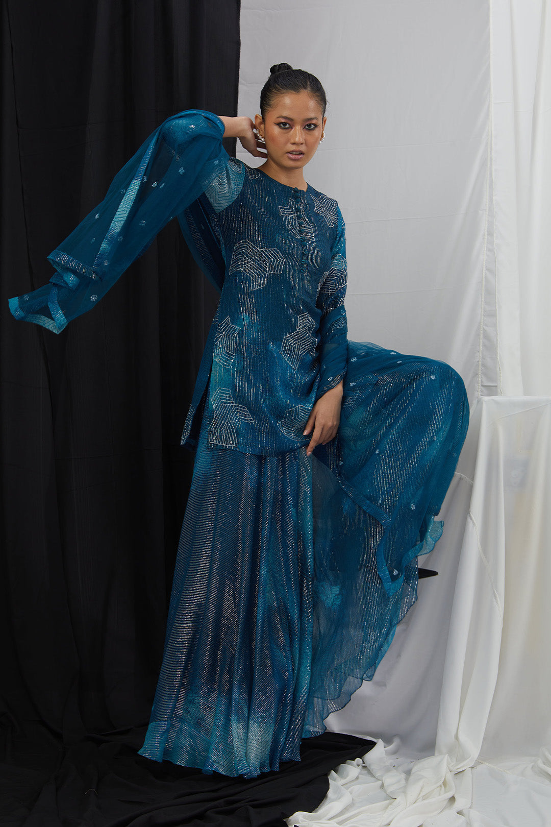 Printed Sharara Set with Dupatta