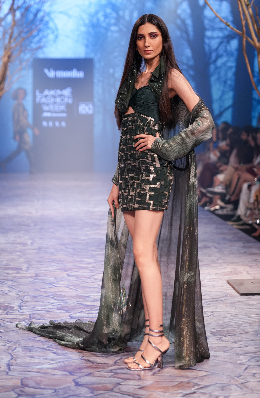 Embellished Mini Dress