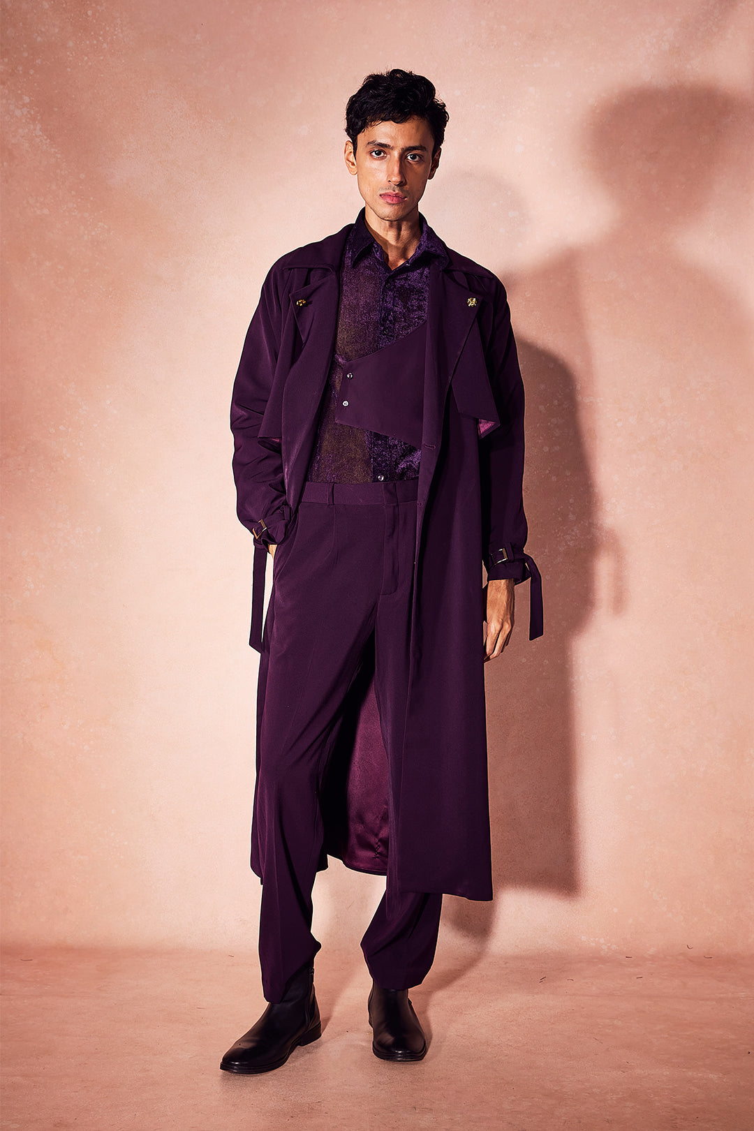 Plum Trench Set