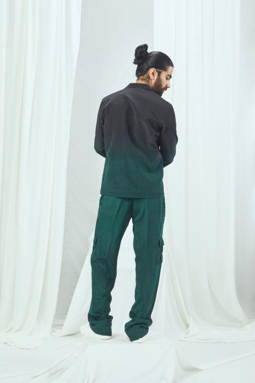 Emerald Baggy Pants with Pocket detailing