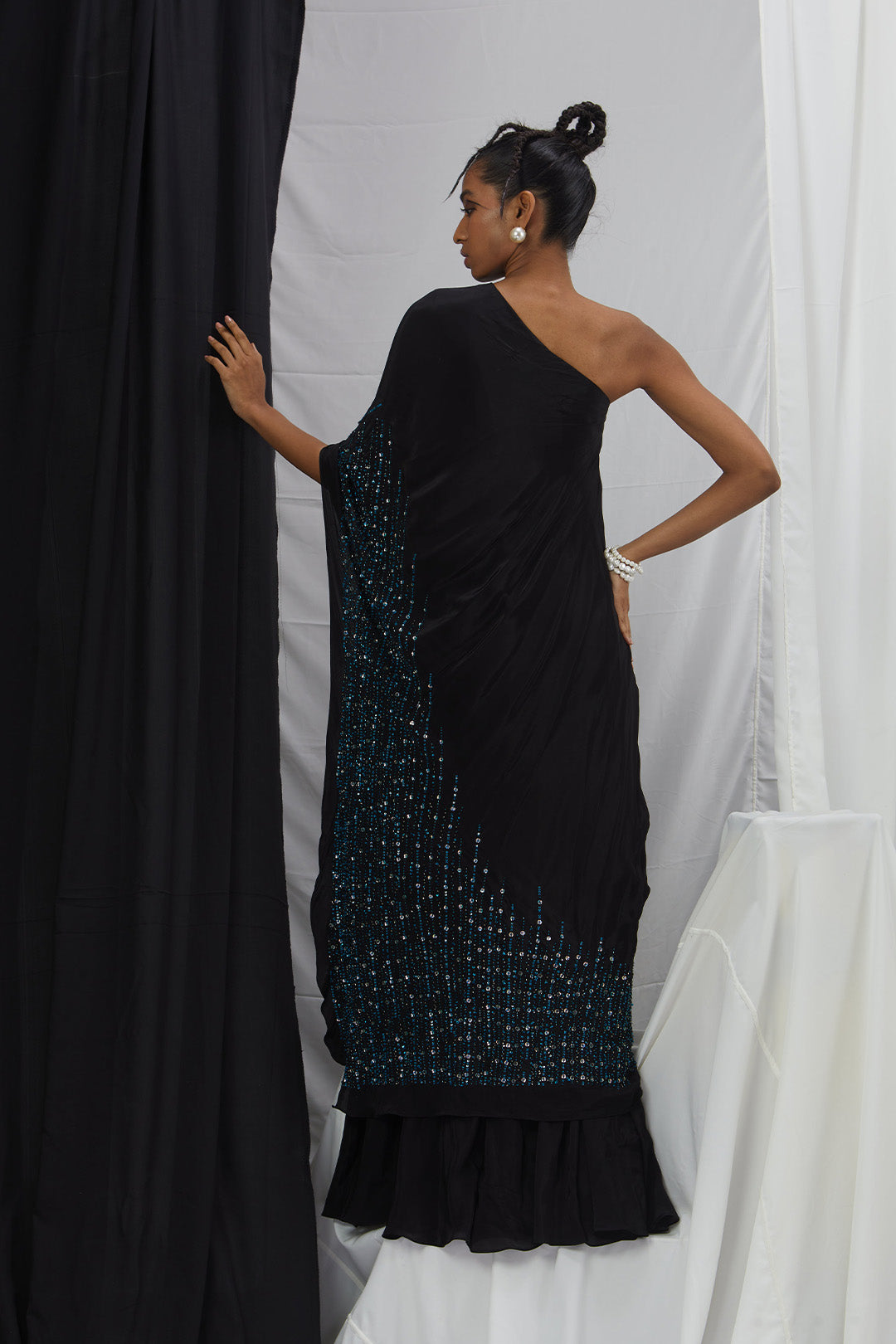 One Shoulder Asymmetrical Kaftan