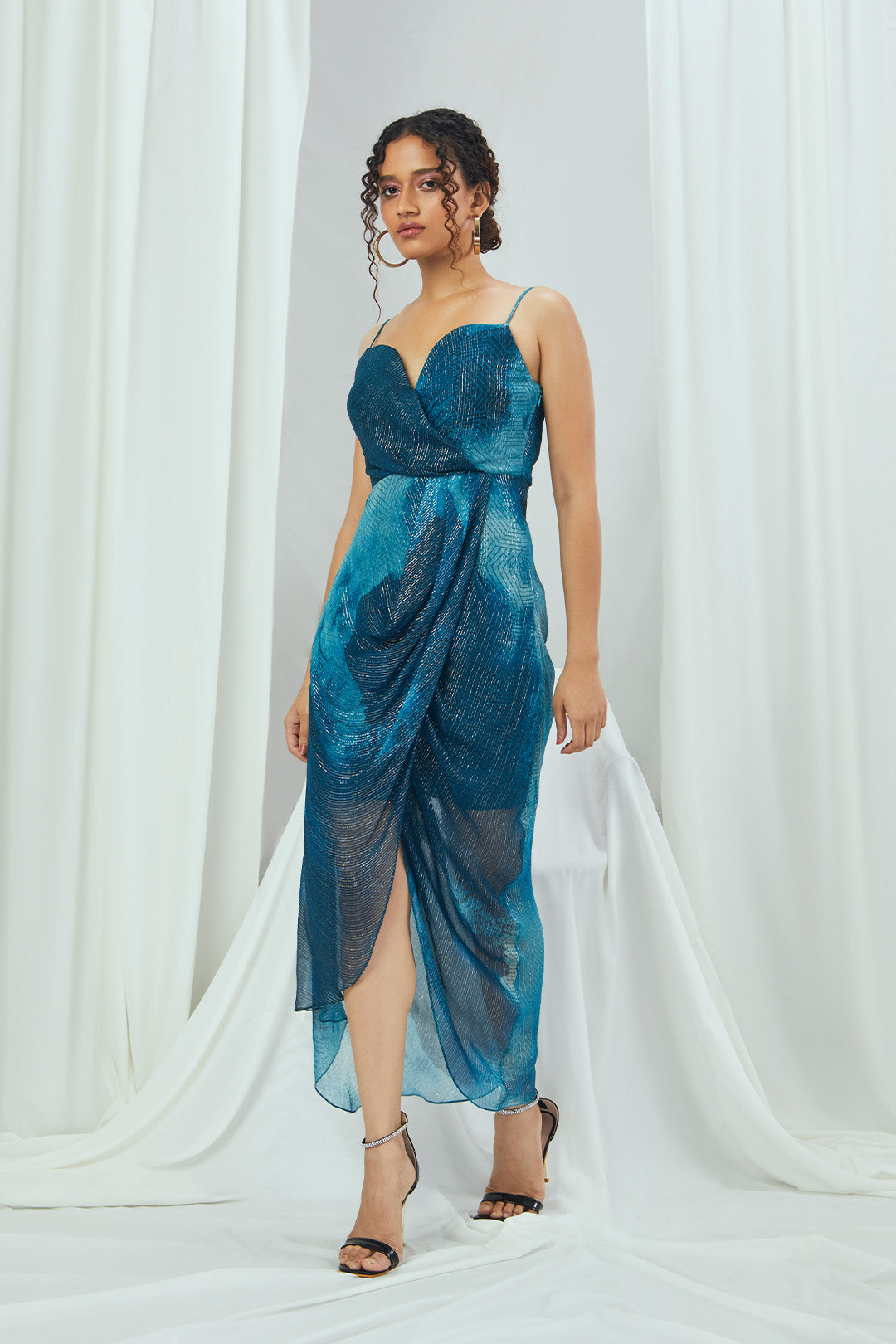 Sweetheart Drapped Gown