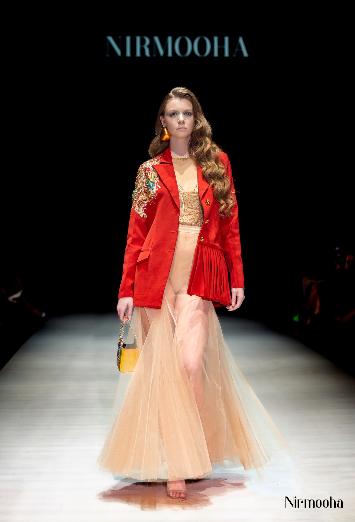 Flame Orange Blazer Set