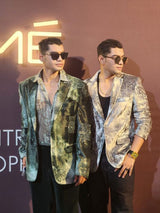 Sobo Guys in our Forest Printed Velvet Blazer from Matrix Collection