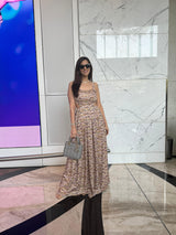 Nishka Lulla in our Sequin Printed Side Cutout Maxi Dress