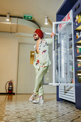 Manjot Singh in our Patola Printed Shirt with Straight Pants from Vilaya