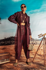 Chocolate Brown Long Trench Coat