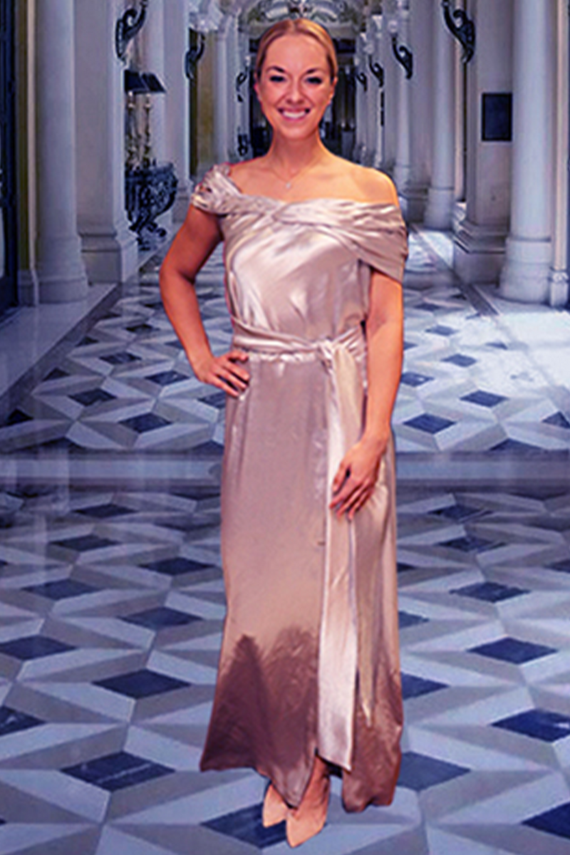 Sabine Lisicki In Silver Gown
